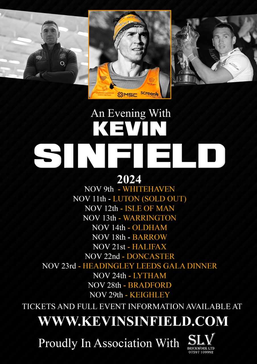 An evening with Kevin Sinfield – Wigan, 16th September 2025
