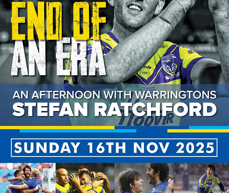 End of An Era – An Afternoon with Stefan Ratchford. 16th Nov 2025